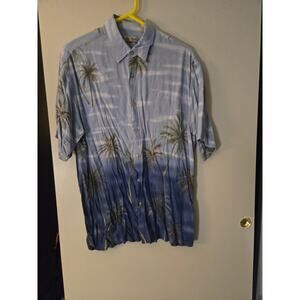 Hollis River size large Blue Hawaiian shirt